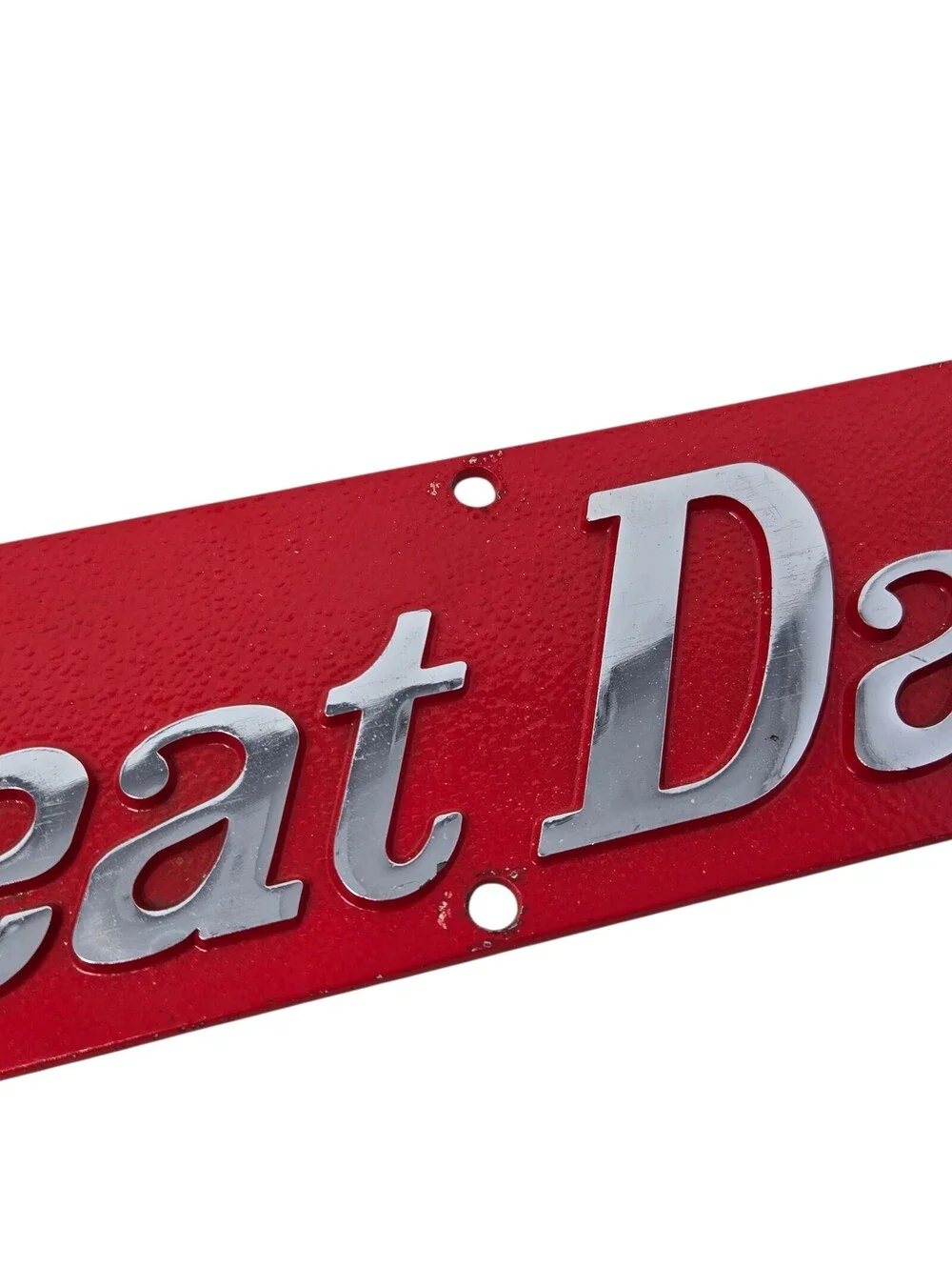 Vintage Great Dane Truck Trailer Emblem Plaque Sign Cast Aluminum Metal